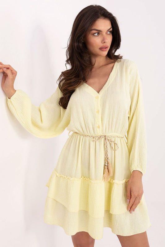  Sukienka Model MI-SK-A5079.27 Light Yellow - Italy Moda 