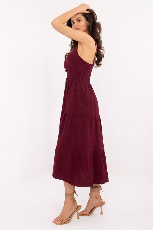  Sukienka Model MI-SK-62200.76 Bordo - Italy Moda 