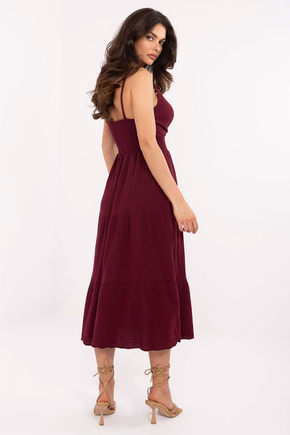  Sukienka Model MI-SK-62200.76 Bordo - Italy Moda 