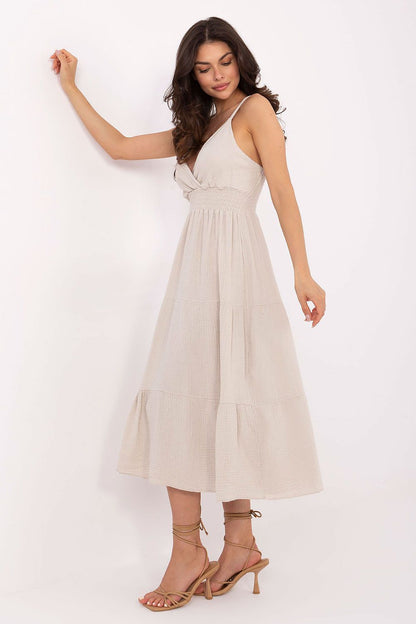  Sukienka Model MI-SK-62200.76 Beige - Italy Moda 