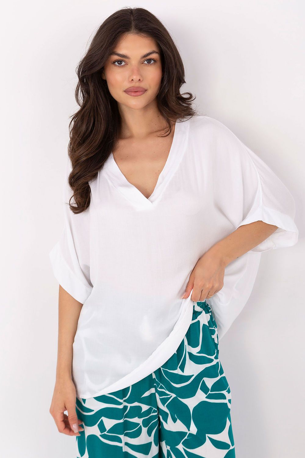   Bluzka Model TW-BZ-BI-3228.75 White - Och Bella 