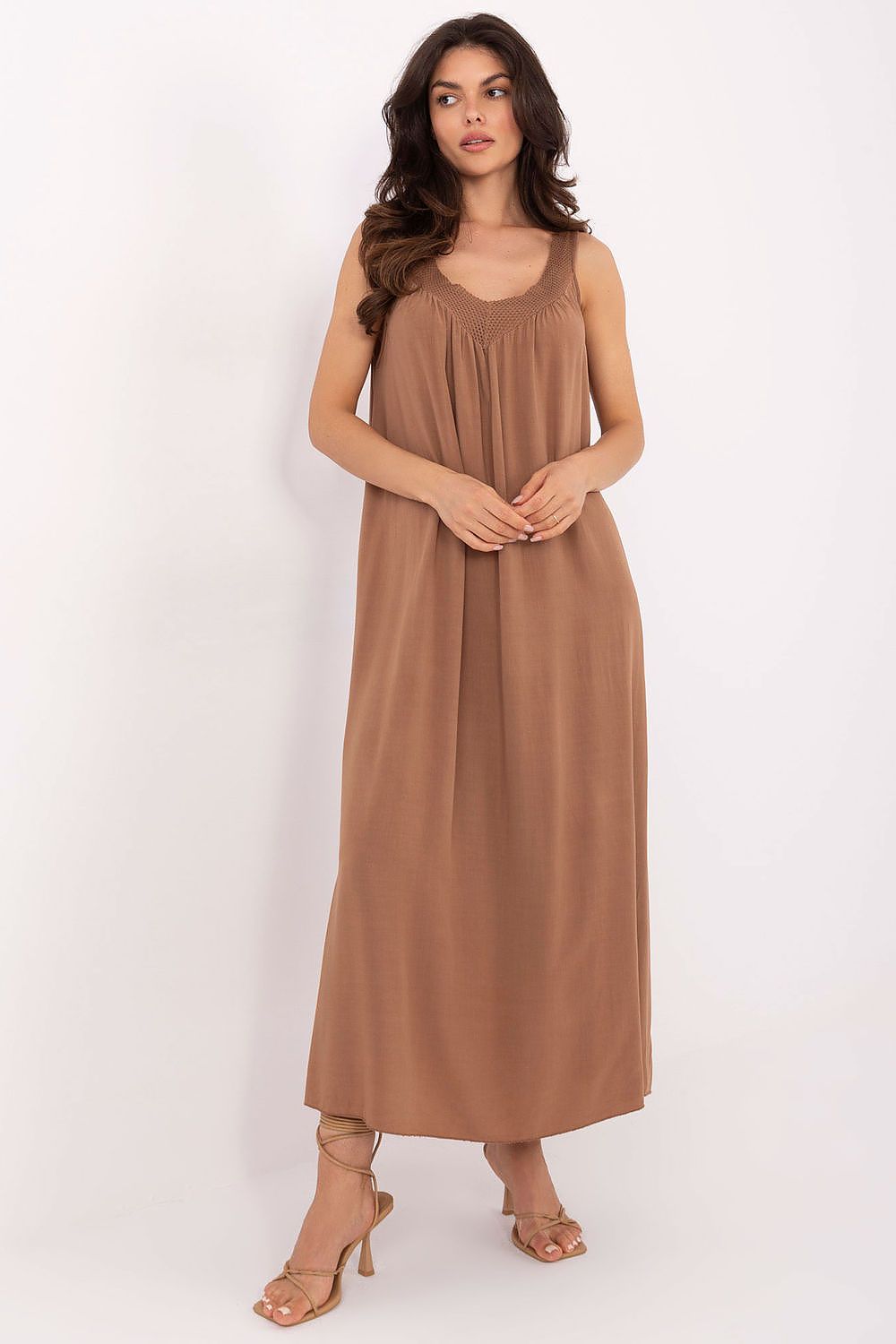  Sukienka Model TW-SK-BI-L0125.52 Brown - Och Bella 