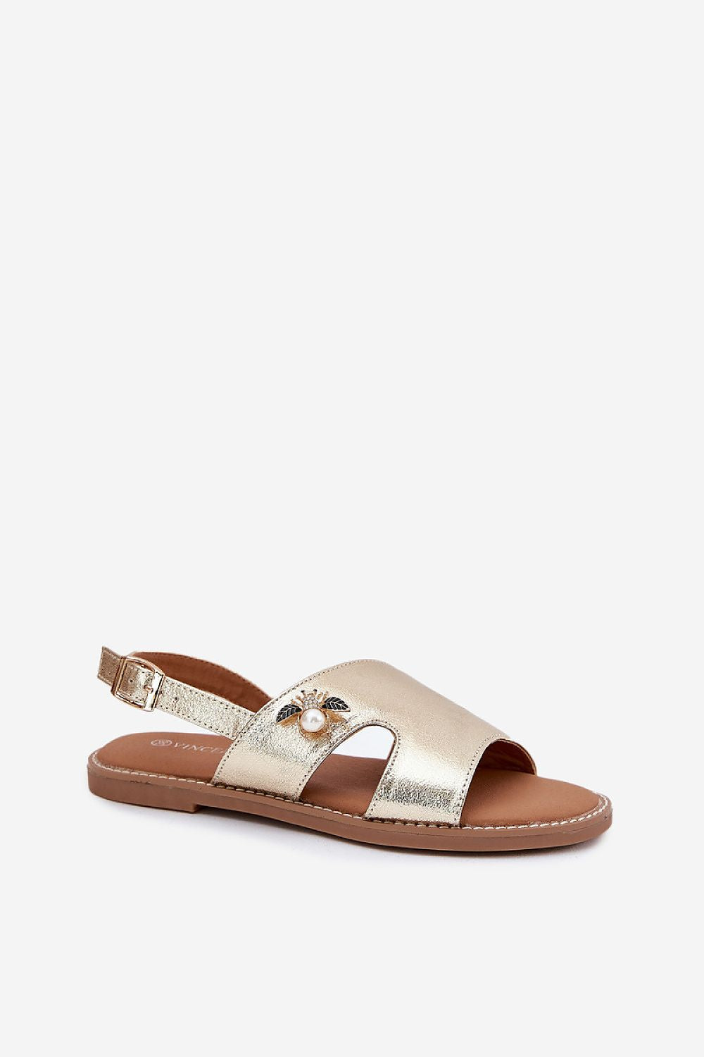 Sandały Model Vinceza 17378 Gold - Step in style 
