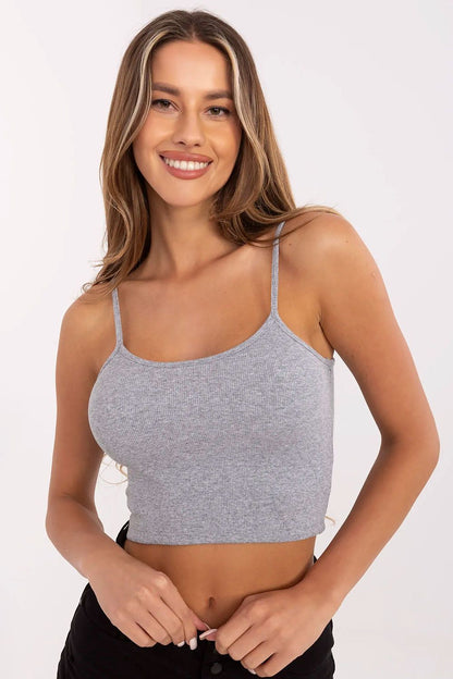  Koszulka Top Model RV-TP-6626.88 Grey - Rue Paris 