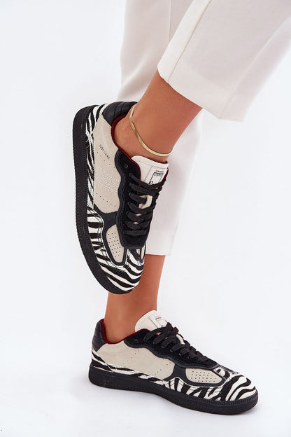   Buty Sportowe Model Daniel Lopez SS2D4015 Zebra Beige - Step in style 