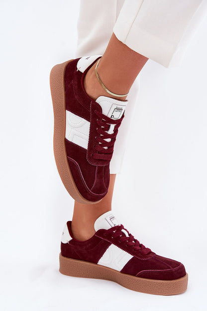   Buty Sportowe Model Daniel Lopez SS2D4023 Bordo - Step in style 