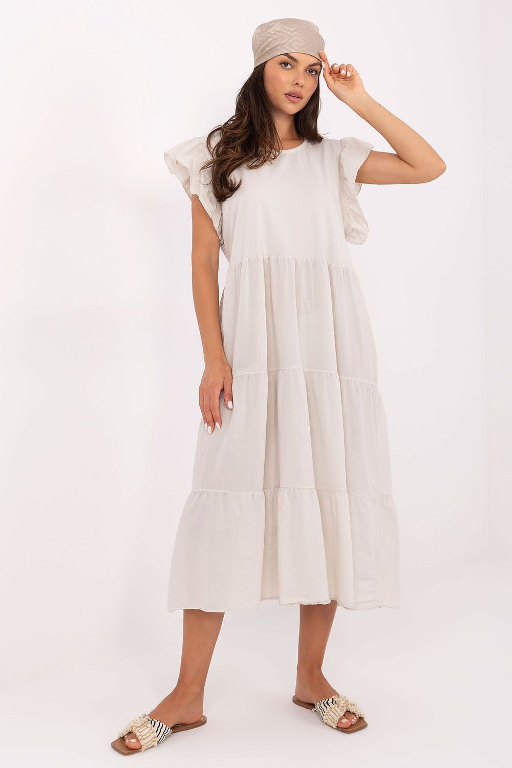  Sukienka Model TW-SK-BI-6-2172.96 Light Beige - Och Bella 