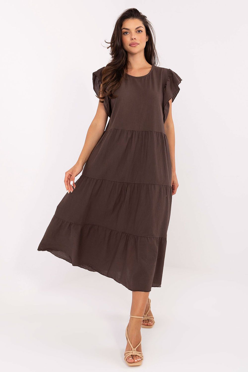  Sukienka Model TW-SK-BI-6-2172.96 Dark Brown - Och Bella 