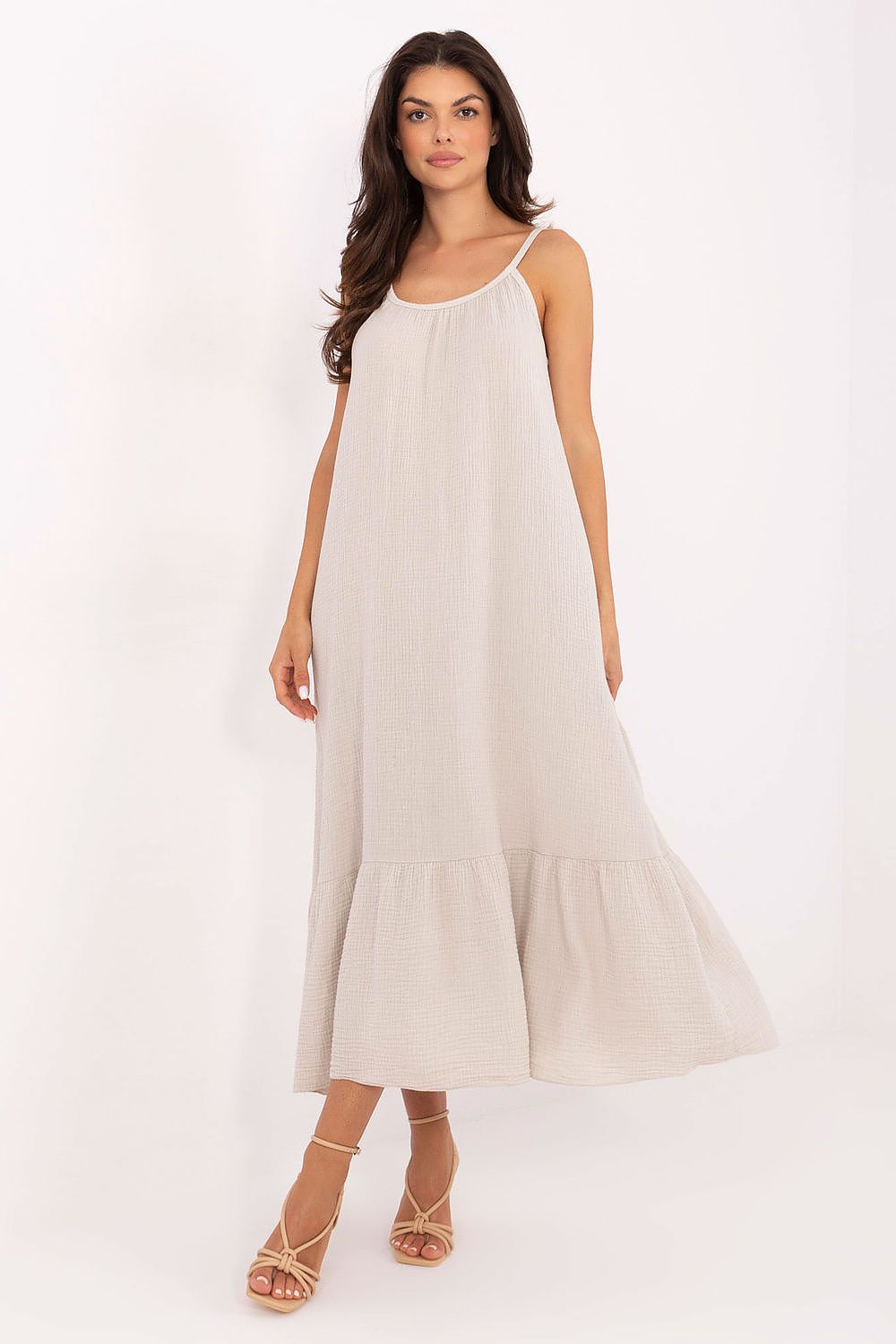  Sukienka Model TW-SK-BI-12-1197.98 Light Beige - Och Bella 