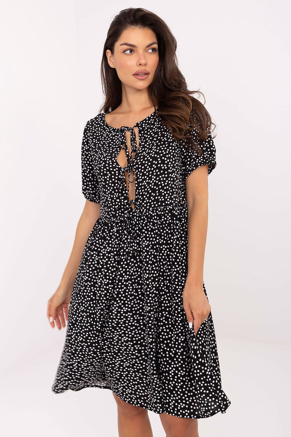  Sukienka Model D73771M30466A Black/White - Sublevel 