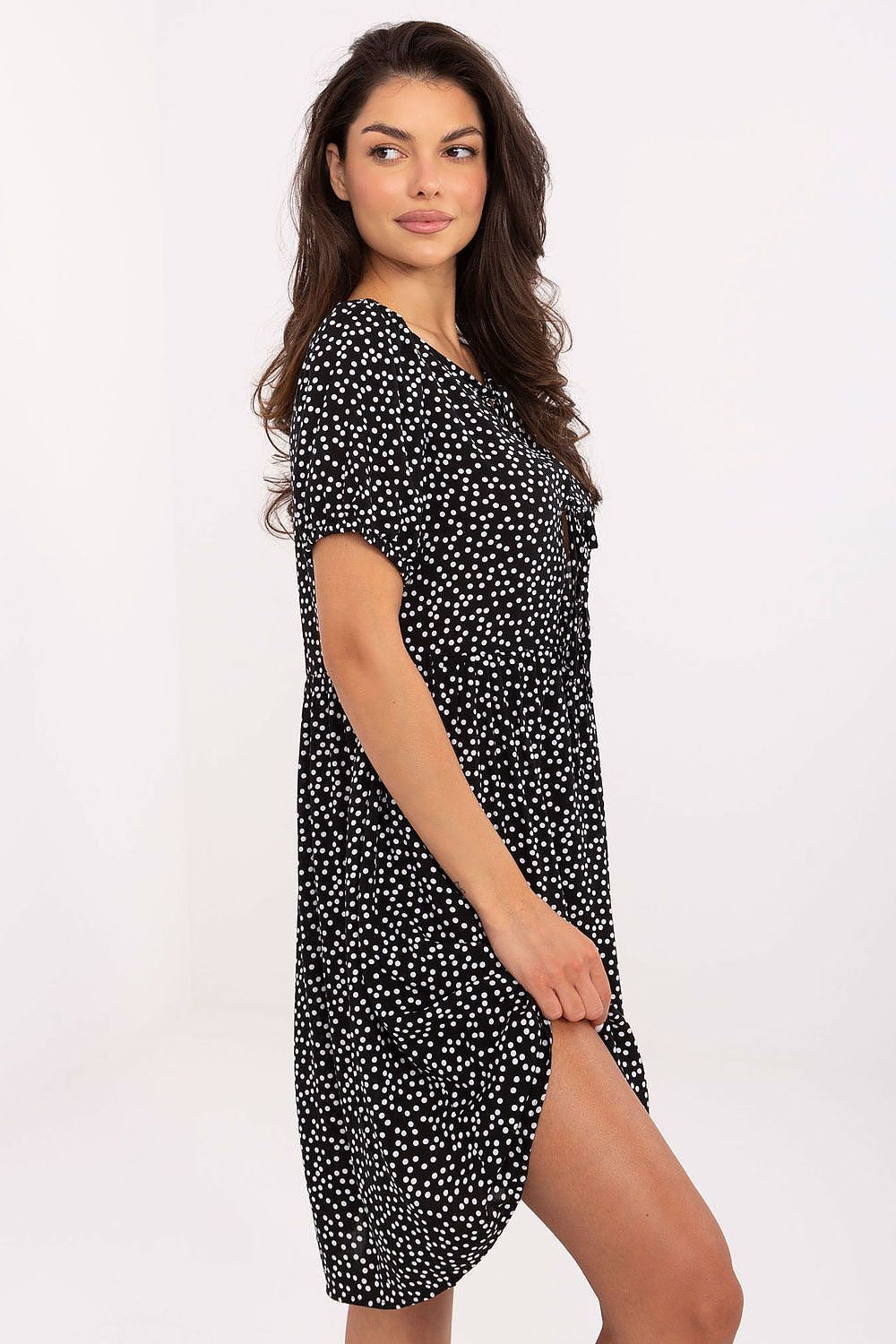  Sukienka Model D73771M30466A Black/White - Sublevel 