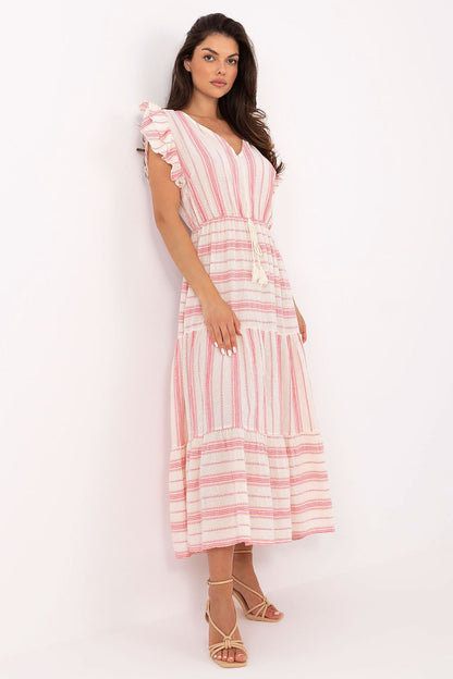  Sukienka Model TW-SK-BI-28760.97 White/Pink - Och Bella 