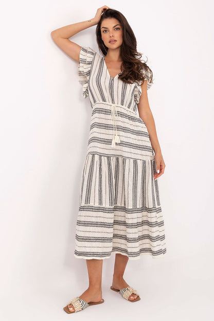 Sukienka Model TW-SK-BI-28760.97 White/Black - Och Bella 