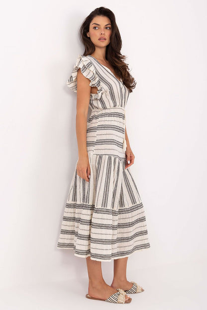  Sukienka Model TW-SK-BI-28760.97 White/Black - Och Bella 