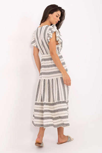 Sukienka Model TW-SK-BI-28760.97 White/Black - Och Bella 
