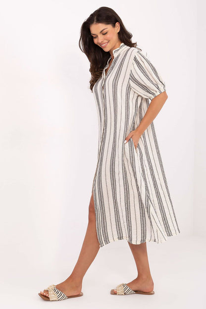  Sukienka Model TW-SK-BI-2451.84 White/Black - Och Bella 