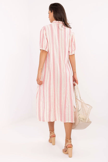  Sukienka Model TW-SK-BI-2451.84 White/Pink - Och Bella 