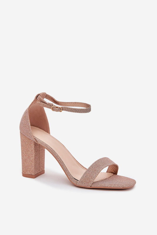  Sandały Model Kavina 1-215 Pink/Gold - Step in style 