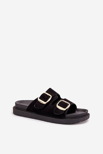  Sandał Klapki Model Verena 222-2 Black - Step in style 