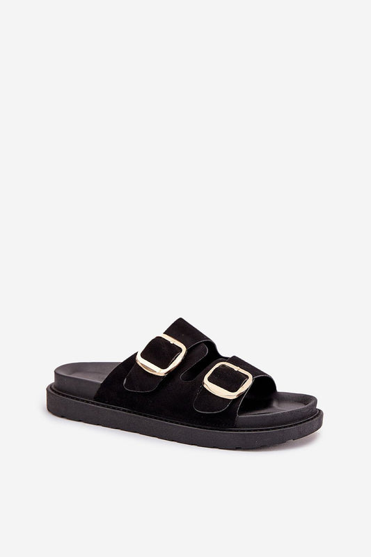  Sandał Klapki Model Verena 222-2 Black - Step in style 