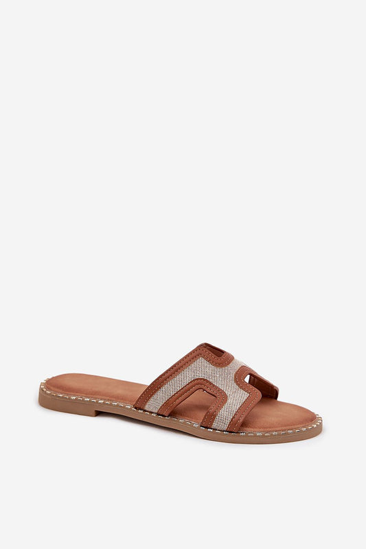  Sandał Klapki Model Vereya LCQ-27 Brown - Step in style 