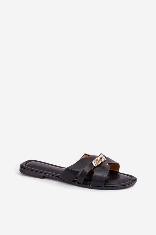 Sandał Klapki Model Kerenza 98-213 Black - Step in style 