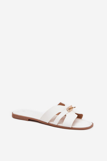  Sandał Klapki Model Kerenza 98-213 White - Step in style 