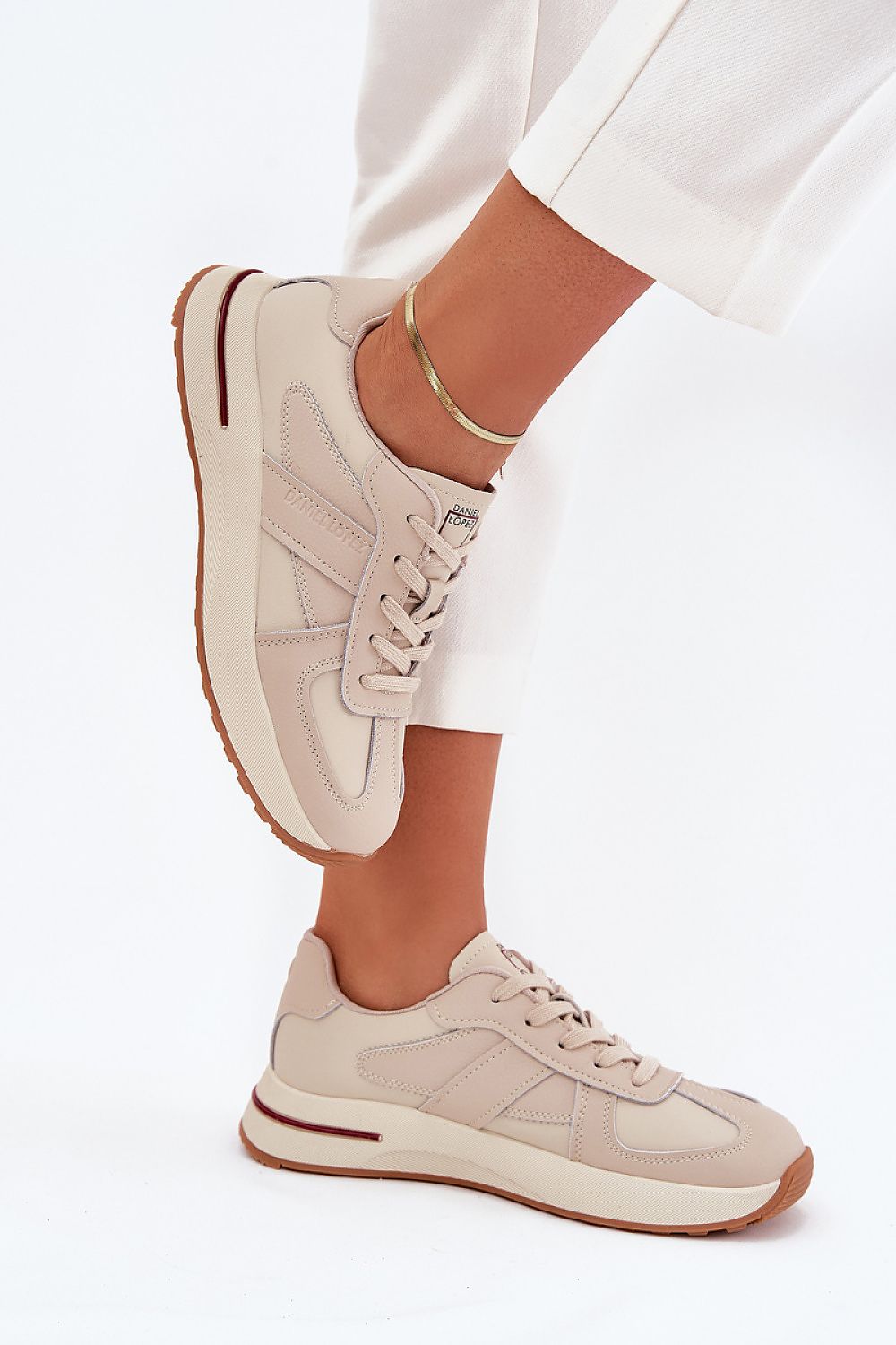   Buty Sportowe Model Daniel Lopez SS2D4043 Beige - Step in style 