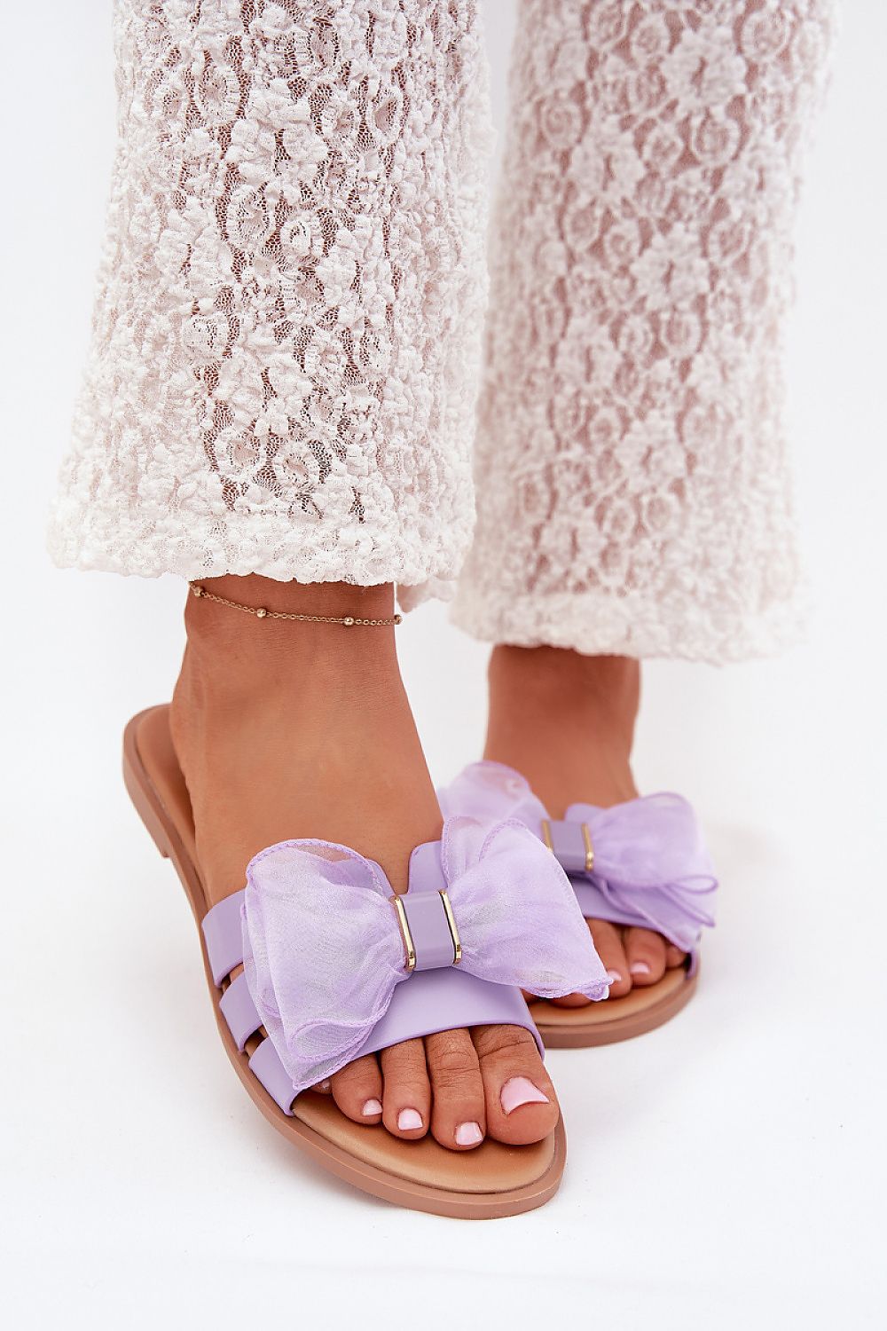  Sandał Klapki Model Tanira 2709-6 Violet - Step in style 