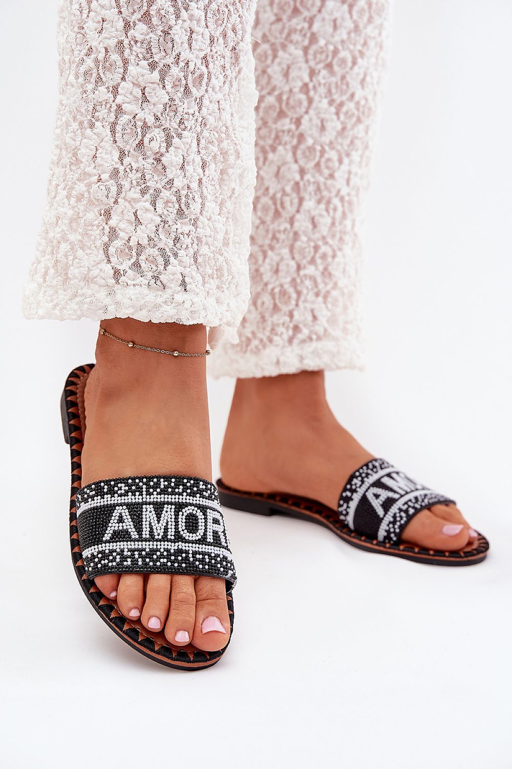  Sandał Klapki Model Avelina 5134 Black - Step in style 