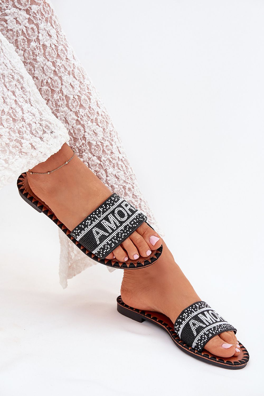  Sandał Klapki Model Avelina 5134 Black - Step in style 