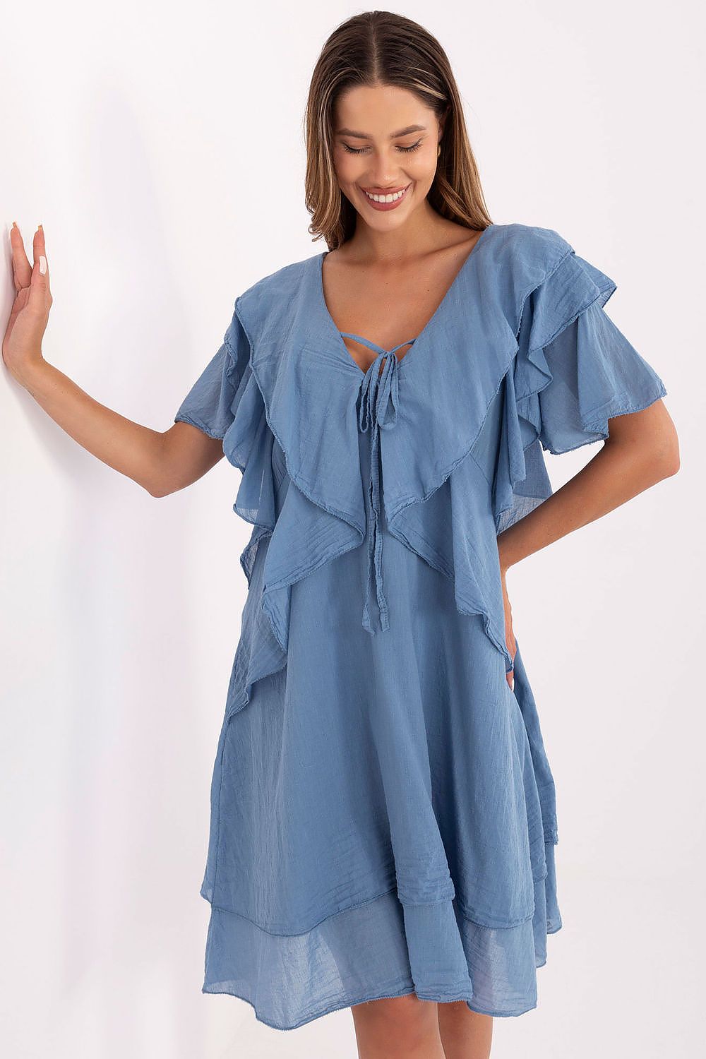  Sukienka Model MI-SK-102128.61 Dark Blue - Italy Moda 