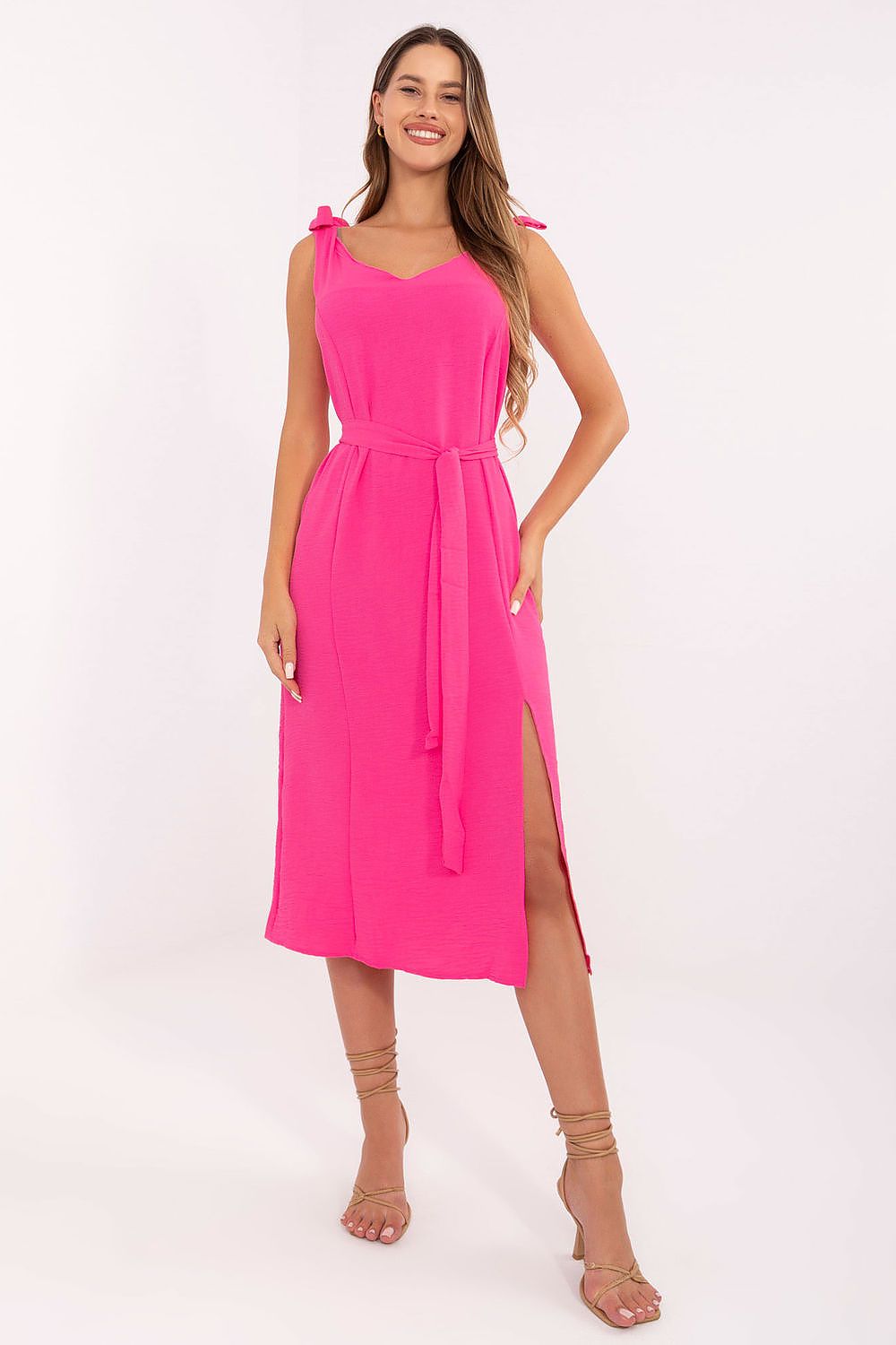  Sukienka Model WN-SK-1211.58 Fluo Pink - Rue Paris 