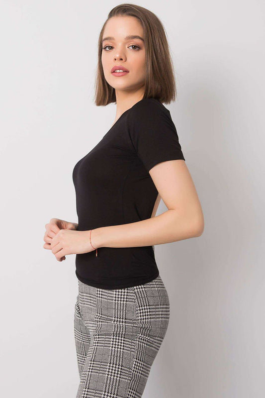   Bluzka Model 95-BZ-639012.28P Black - Rue Paris 