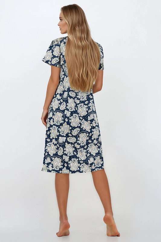  Koszulka nocna Koszula Nocna Model Saphire Nights 213187 Navy - Momenti Per Me 