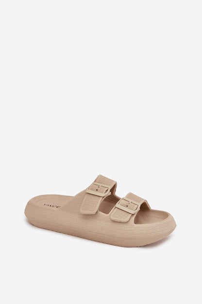  Sandał Klapki Model Vinceza 76056 Beige - Step in style 