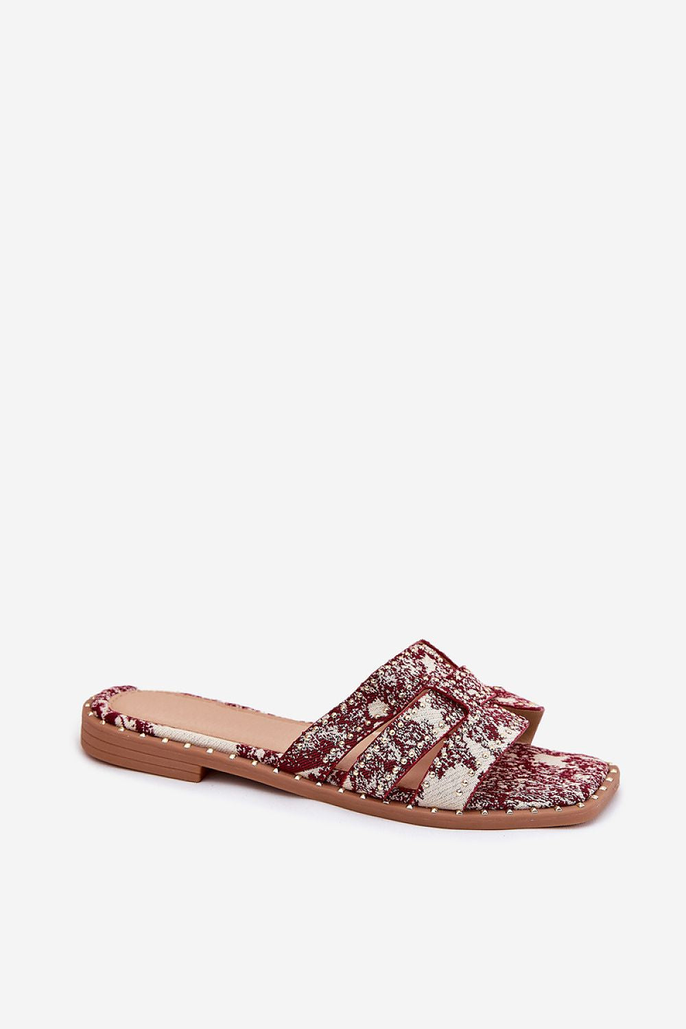  Sandał Klapki Model Anniles 1156 Bordo - Step in style 