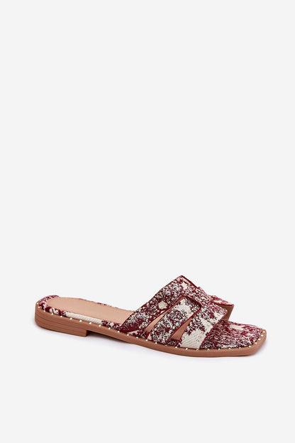  Sandał Klapki Model Anniles 1156 Bordo - Step in style 