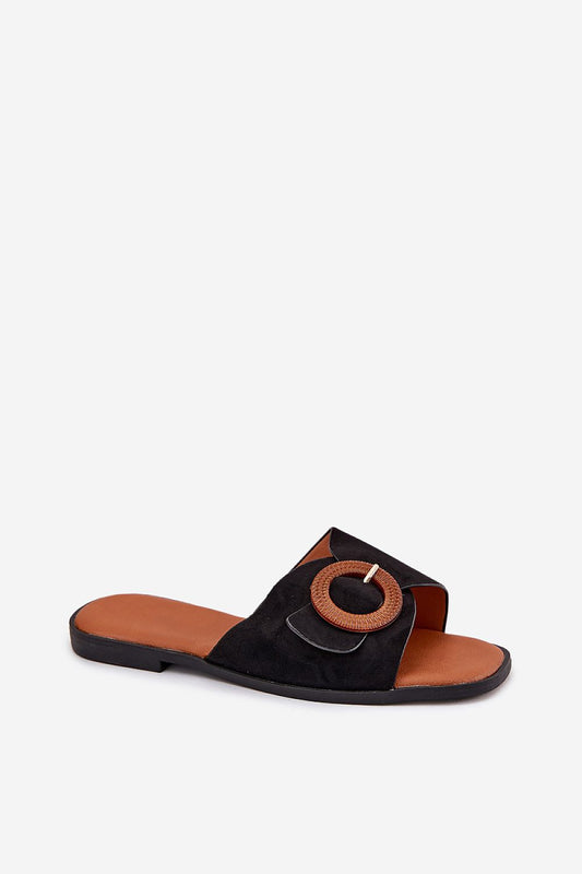  Sandał Klapki Model Lanoni TC-25 Black - Step in style 