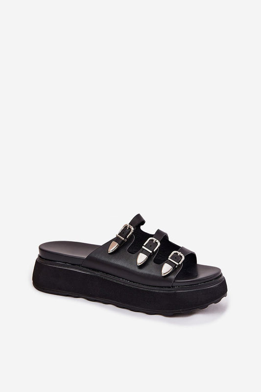 Sandał Klapki Model Nimiotte H-11 Black - Step in style 
