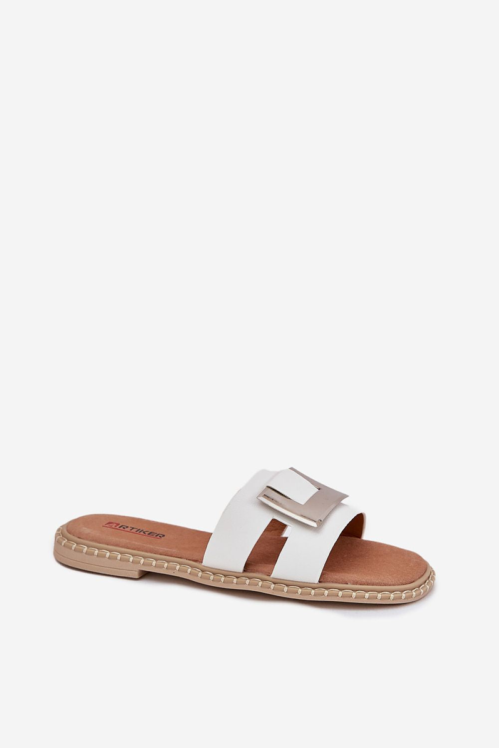 Sandał Klapki Model Artiker 56C1334 White - Step in style 