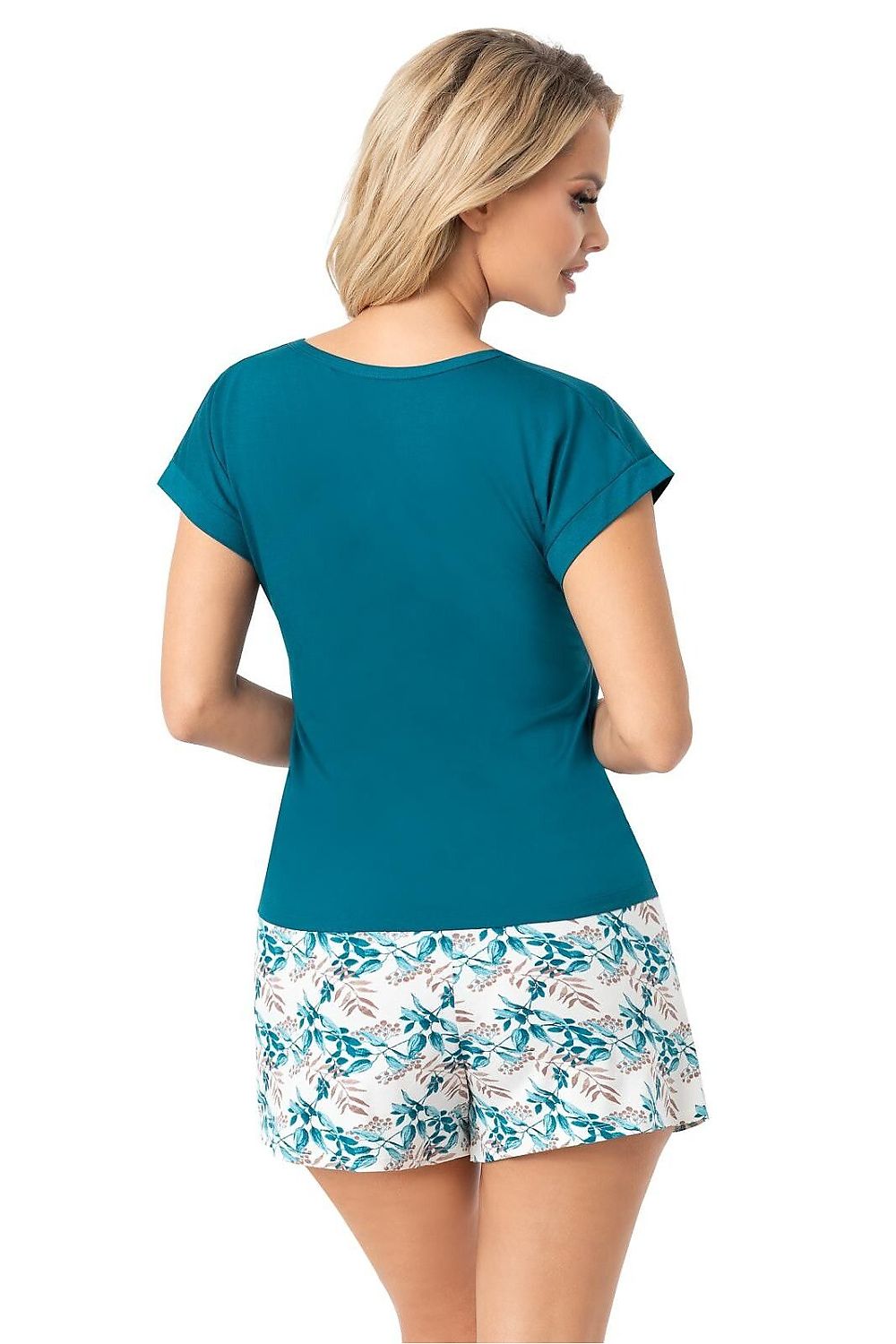  Piżama Damska Model Irmina Short Morski - Donna 