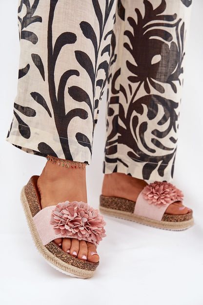  Sandał Klapki Model Tessara WD292 Pink - Step in style 