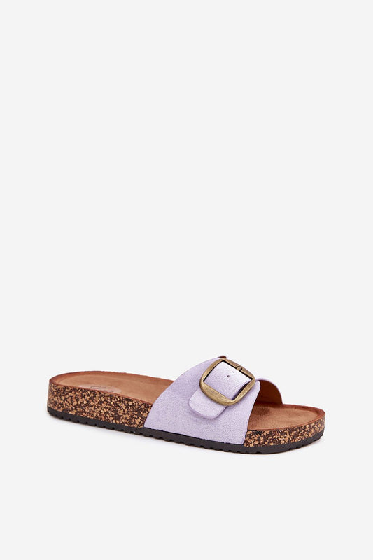  Sandał Klapki Model Zavira WD299 Lila - Step in style 