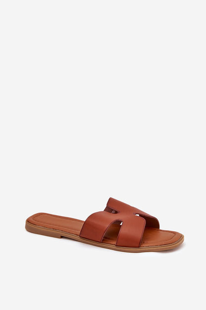  Sandał Klapki Model Salyra WD303 Camel - Step in style 