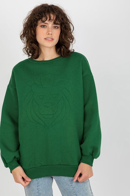   Bluza Damska Model EM-BL-617-4.41P Dark Green - Ex Moda 
