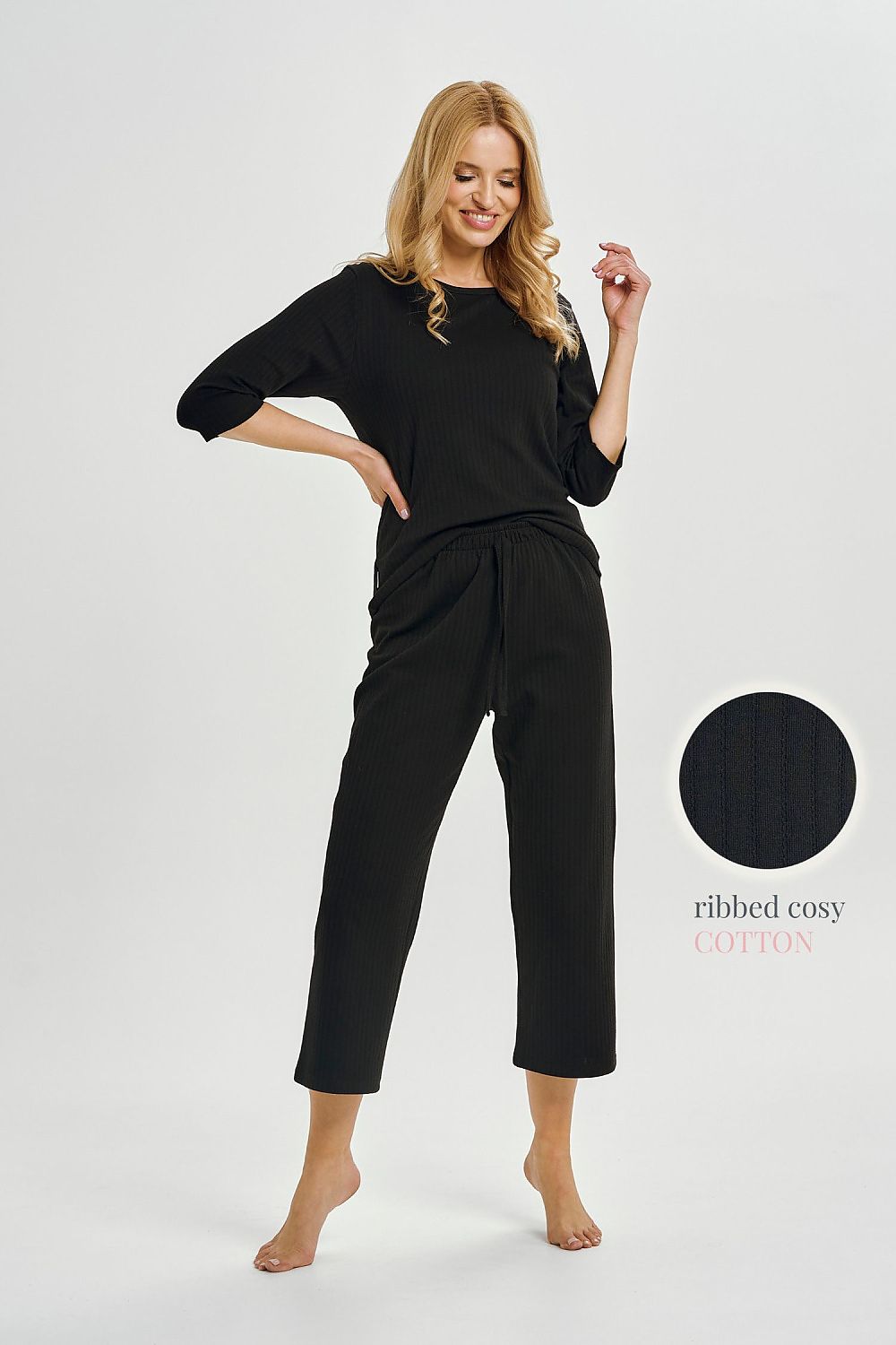  Piżama Damska Model Melania 3445 Black - Taro 