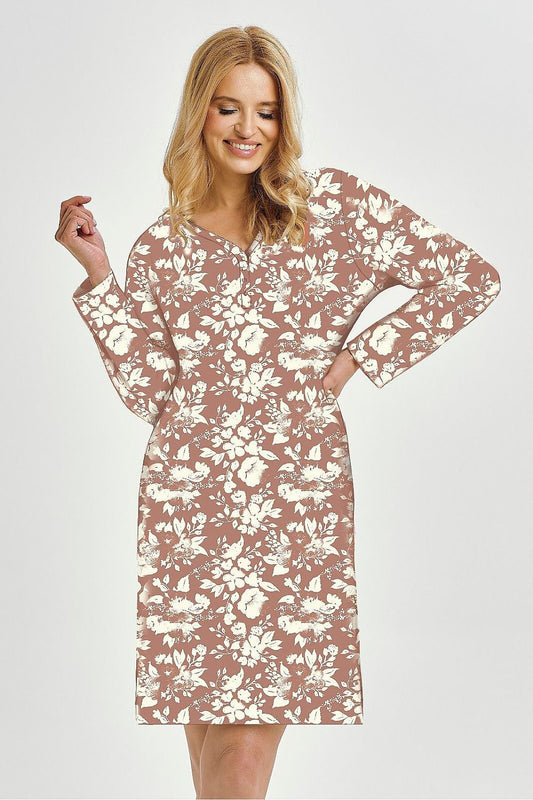  Koszulka nocna Koszula Nocna Model Grace 3480 Beige - Taro 