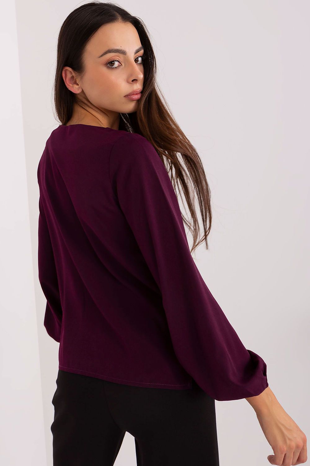   Bluzka Model LK-BZ-506673.36 Dark Violet - Lakerta 
