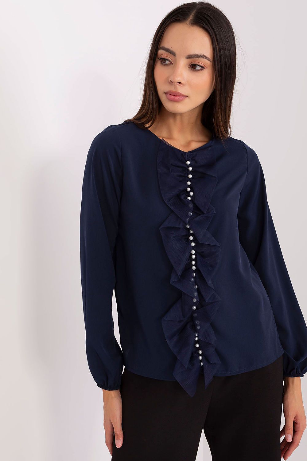   Bluzka Model LK-BZ-506673.36 Navy - Lakerta 